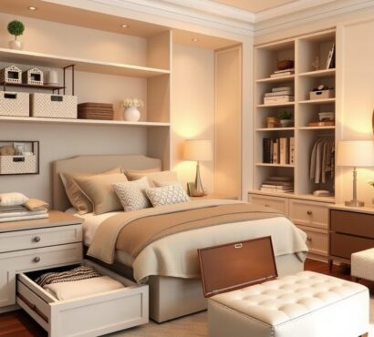 Ukryte schowki w sypialni na drobiazgi: praktyczne rozwiązania dla porządku i estetyki wnętrza img-responsive